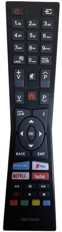 for jvc remote control rm-c3338 for jvc smart tv remote - No Setup Required