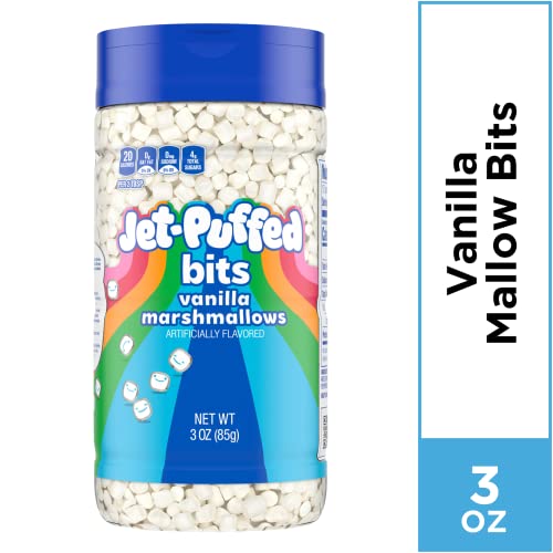 Kraft JetPuffed Mallow Bits Vanilla Flavor Marshmallows 3 Ounce (Pack