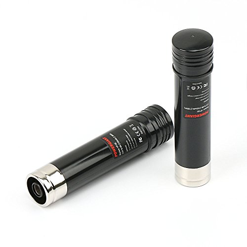 PowerGiant 3.6V 2100mAh NiMh Replacement Battery for Black & Decker Versapak Gold VP110 VP100 VP105 VP130 VP730 VP7240 151995-03 383900-03 387854-00 S100 S110 Craftsman 900.112710 (2-Pack)