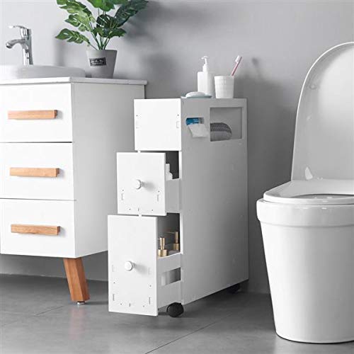 Boylymia Narrow Slim Rolling Storage Cart And Organizer Kitchen