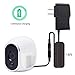 Power Adapter with 16 Feet Cable, Plug Adapter Compatible with Arlo Camera (VMC3030, VMS3430), Replace CR123A