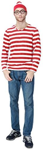 Taipin Where's Waldo Costume Adult Funny Sweatshirt Hoodie Outfit