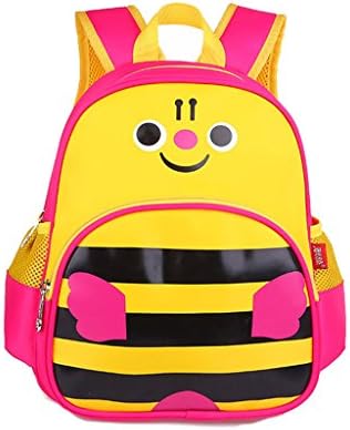 Cartoon Honeybee Baby Toddler Kindergarten Cute Backpack Small Red