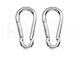 2 RAM-PRO Heavy Duty Galvanized Steel Carabiner