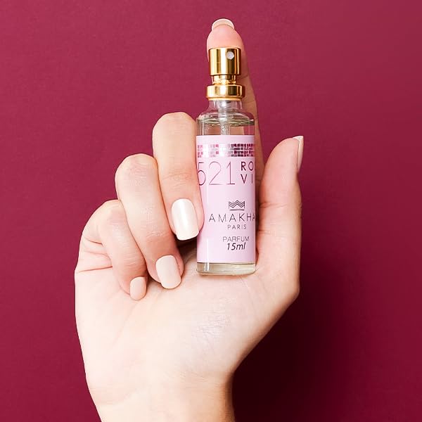 Perfume Feminino de Bolso 521 Rosé Vip Amakha Paris