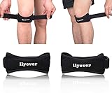 Ilyever Universal Size Jumpers Knee Patellar Tendon Support Strap Band Knee Support Brace Pads to Ease Patellar Tendonitis,Chondromalacia Patella,Runners or Jumpers Knee,Set of 2