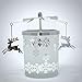 Reindeer Candle Spinner - Dangling Reindeers Spin Around Snowflake Candleholder - Spinner Turns from The Heat of The Candle - 5.5