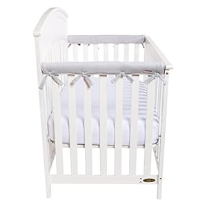 Image of Trend Lab Waterproof CribWrap Rail Cover - for Narrow Side Crib Rails Made to Fit Rails up to 8" Around. Pack of 2!