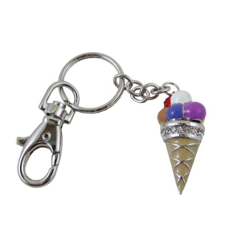 Купить Ice Cream Cone Purse Charm Keychain в интернетмагазине Amazon с