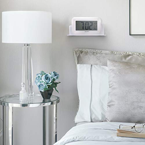 YestBuy 4 Pack Clear Acrylic Floating Wall Shelves, Display Shelf