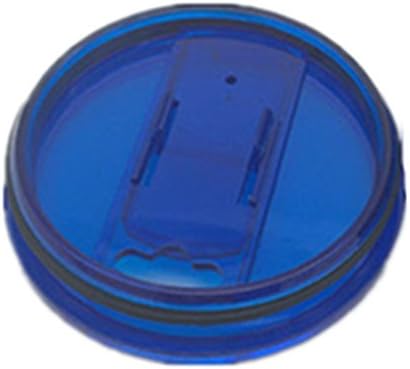 NEW Spill and Splash Resistant Lid with Slider Closure for 30 oz. Tumblers - Fits YETI Rambler Perfectly (30OZ, Blue)