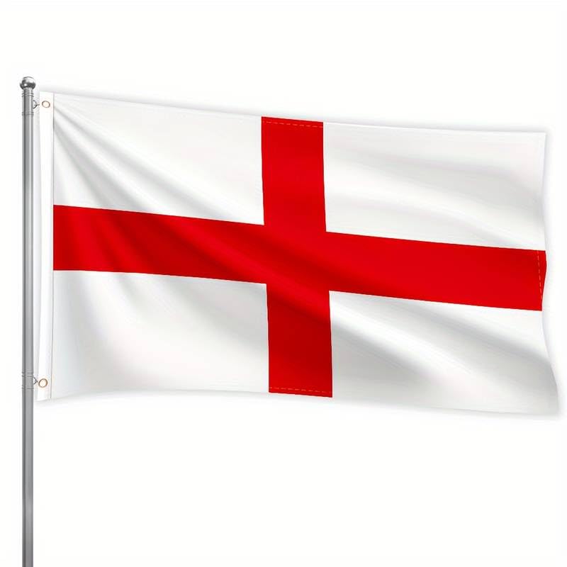 Boolavard (90x150cm) Stripes Outdoors Indoors St George's Cross flag United Kingdom flag Polyester Flags Brass Grommets (England Flag)