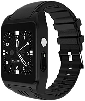 Lemumu HK-X86S Smartwatches New for Android WIFI Watches Heart rate Positioning Phones for Android,Black