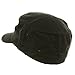 Washed Cotton Fitted Army Cap-Black W32S34E