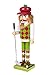 Clever Creations Golfer 14 Inch Traditional Wooden Nutcracker, Festive Christmas Décor for Shelves and Tables