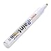 Highlighter Pen,Fullfun Permanent Waterproof Car Tyre Tire Metal Paint Marking Pen (white)