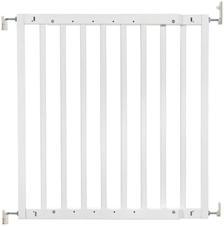 DIY Safety Mate Expandable Pet Gate, Sturdy Wall Mountable Safety Gate for Hallways, Stairs, Fits Openings from 24.5” to 41”, White, one size