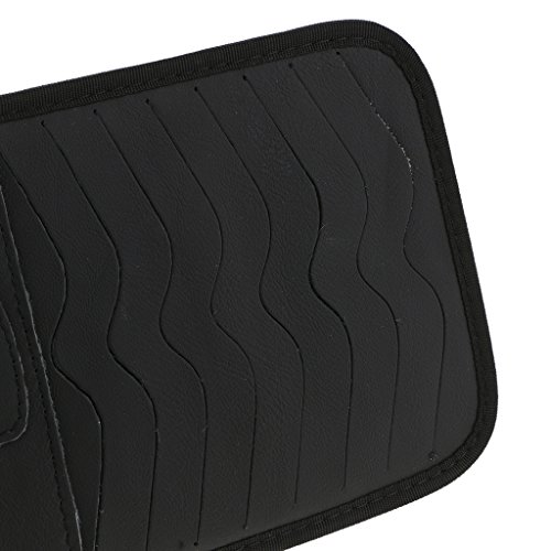 Homyl 13'' CD DVD Cases Sunglasses Holders Pouch Storage Wallets For Car Auto Sunshades Visors Easy Use - black - Thumbnail 5