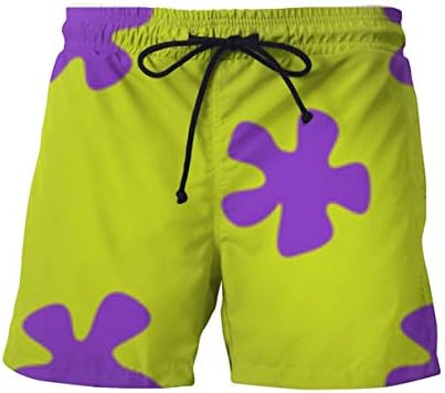 Tealun Cute Summer Men Casual Shorts 3D Cartoon Trousers for Women/Men Regular Shorts 5 XL