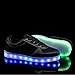 KaLeido Unisex Summer Style Mesh USB Charging 7 Colors LED Shoes Flashing Sneakers Light Up Sport Shoes (11 B(M) US Women/8.5 D(M) US Men, Black)