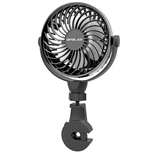 OPOLAR Mini Car USB Fan with MultiDirectional Hook, High Airflow, Four