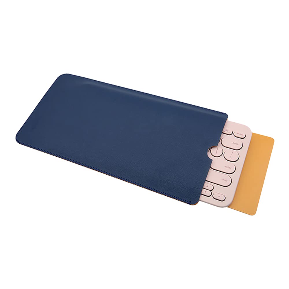 ENJOY-UNIQUE Keyboard Protective Case Cover Compatible with Logitech Pebble Keys 2 K380s, K380, PU Leather Portable Travel Case Sleeve Skin, Not Included Keyboard (Deep Blue)