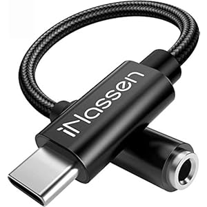 USB Type C naar 3.5mm Vrouwelijke Hoofdtelefoon Jack Adapter, iNassen USB C naar Aux Audio Dongle Kabel Hi-Res DAC Cord…