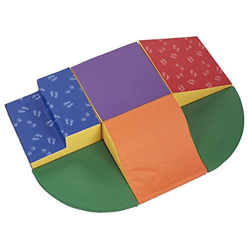 ECR4Kids SoftZone Little Me Foam Wall Climber - Indoor Active Play Structure for Toddlers and Kids - Soft Foam Play Set, Primary - Thumbnail 4