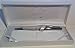 Maranda-Ti Silver Swarovski Crystal Black Ink Ball Pen Gift For Ladies - Lightweight Ballpoint 22g - Silver Case 18 x 8 cms - Luxury Silver Cover