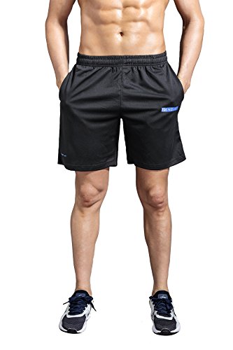 image for Zengvee Men's Running Shorts Mesh Quick Dry Gym Basketball Training Sh