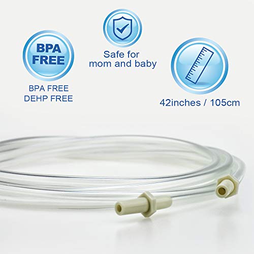 Replacement Tubing (1 Retail Pack of 2 Tubes) Compatible with Medela