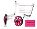 MOSHAY Training Wheels for Children's Bicycle stabiliser(for 14 16 18 20 inch Bike) (Rose)