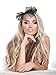 Blulu 4 Sets 80's Lace Headband with Bow for Women 80s Hair Accessories for Retro 80s Clothing Theme Party