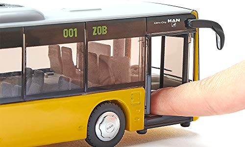 siku 3736, Gelenkbus, 1:50, Metall/Kunststoff, Gelb, Bereifung aus Gummi, Öffenbare Türen – Bild 5