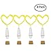 iMazer Wine Bottle Cork Lights, Rechargeable USB Powered Copper Wire String Starry LED Light for DIY,Party,Home Decor,Christmas,Wedding or Mood Lights Wine Bottle Decorations (Warm White 4 Pack)