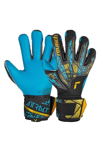 Reusch Atractivo Aqua Finger Support Guantes de Portero para Adultos en Condiciones secas y hĂşmedas