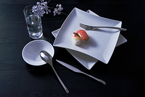 The Kyoto Collection by Ensemble - Designer Curated Place Setting for 4 (Dinnerware, Glassware, Flatware and Placemats)
