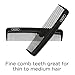 GOODY Ace Pocket Hair Comb - 5 Inch, Black - Pack of 6 - Great for All Hair Types - Fine Comb Teeth for Thin to Medium Hair - Durable for Every Day and Professional Use
