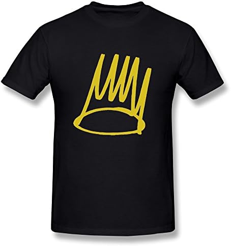 Fkyceun Men's J. Cole Born Sinner Crown Teeshirts Small Black