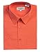 Gioberti Men's Short Sleeve Solid Dress Shirt, Coral, X-Large