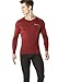 TM-V34-BR_Large Tesla Men's Thermal WinterGear Compression Baselayer V Neck Long Sleeve Shirts V34