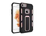 iPhone 7 Case, Vabogu [Heavy Duty] Soft TPU & Hard PC Rugged Dual Layer Case with kickstand For iPhone 7 & iPhone 6 (Rose Gold)