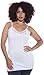 4 Pack Zenana Women's Lace Trim Tank Tops Small Black, Black, White, White