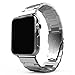 Fwheel Compatible With Apple Watch Band 42mm&44mm,Stainless Steel Replacement Smart Watch Band With Double Button Folding Clasp Compatible With Apple Watch Series 1 2 3 4,Sport,Edition(Silver 42mm)