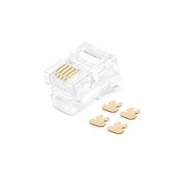 SMITON 100PACK RJ11 Connectors Telephone Modular