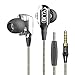 Granvela VJJB V1S High Definition Dual Dynamic Driver in-Ear Headphones with Mic for Laptop,Computer and 3.5mm Aux Music Player