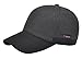 Feoya Men's Winter Cotton Warm Peaked Cap Baseball Hat with Ear Warmer-Black