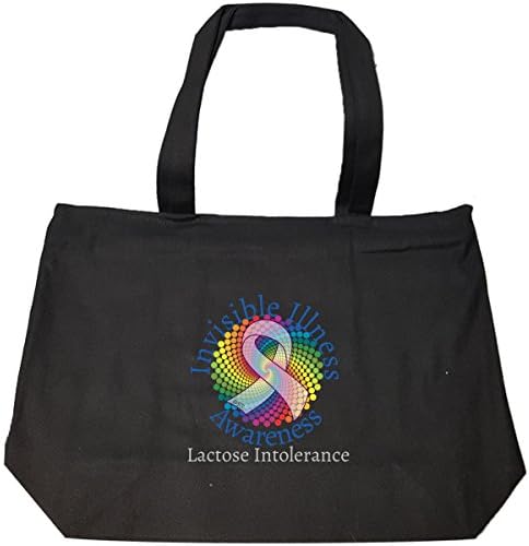 Invisible Illnesses Awareness Lactose Intolerance - Tote Bag With Zip
