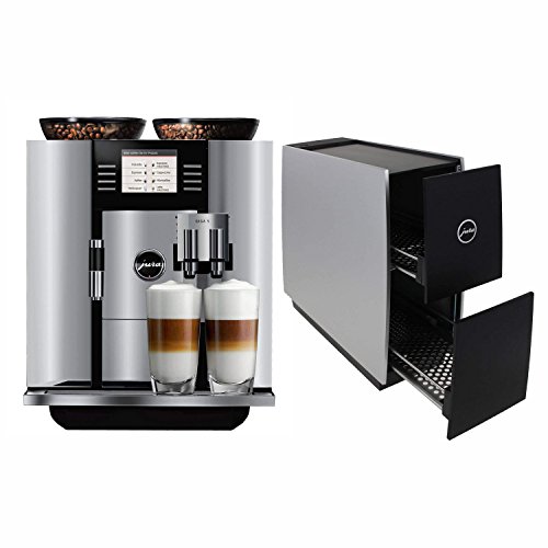 Jura 13623 Giga 5 Automatic Coffee Machine, Aluminum with Jura 72229 Cup Warmer, Black