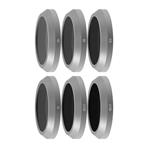 Freewell Budget Kit E-Series - Camera Lens Filters Set 6Pack ND4, ND8, ND16, CPL, ND32/PL, ND64/PL Made for Used with Parrot Anafi Drone (Best Budget Nd Filter)